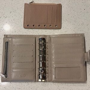 The Aesthetic Dollar Lizzie Taupe Croc A7 Binder